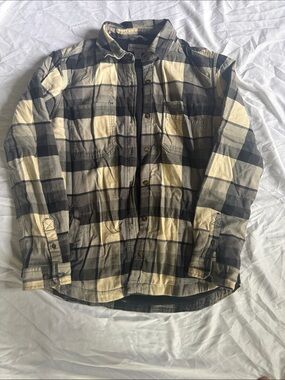 Carhartt Black & Cream Plaid Lightweight Shirt Jacket